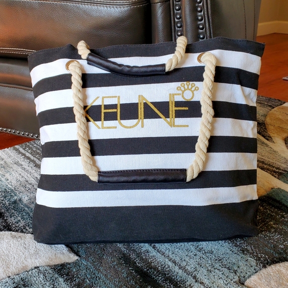 KEUNE Striped Rope Tote - 19" x 13 1/2" (NWT) - Picture 8 of 8